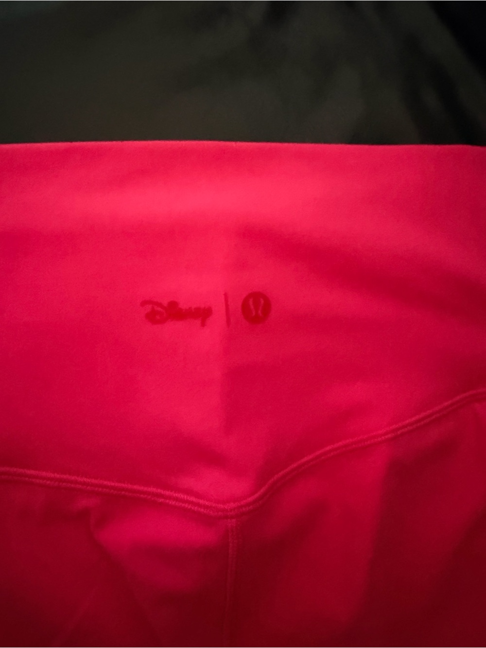 Disney Red Girls Leggings with Embroidered Mickey Detail - Picture 2 of 4